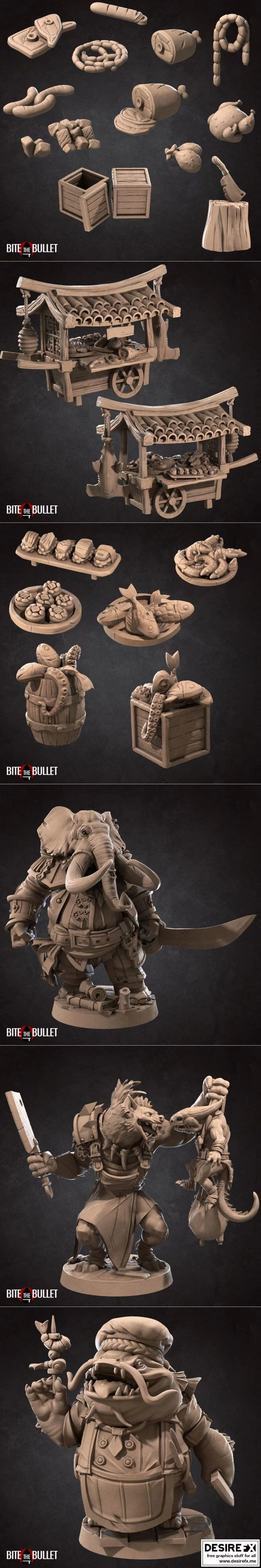 咬下子弹——bullet town crew 3D打印模型集|Bite the Bullet – Bullet Town Crew Pt.1 August 2021