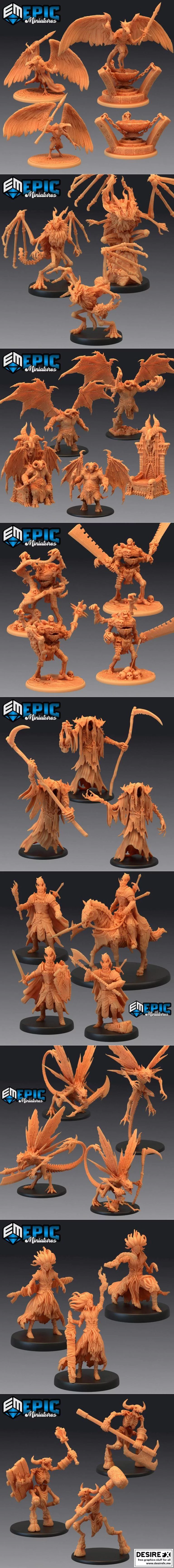 史诗迷你系列——《 restless bones》 restless bones 3D打印模型|Epic Minis – Restless Bones