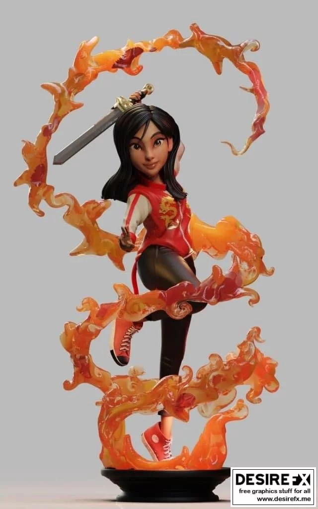《花木兰3D打印模型》|Mulan