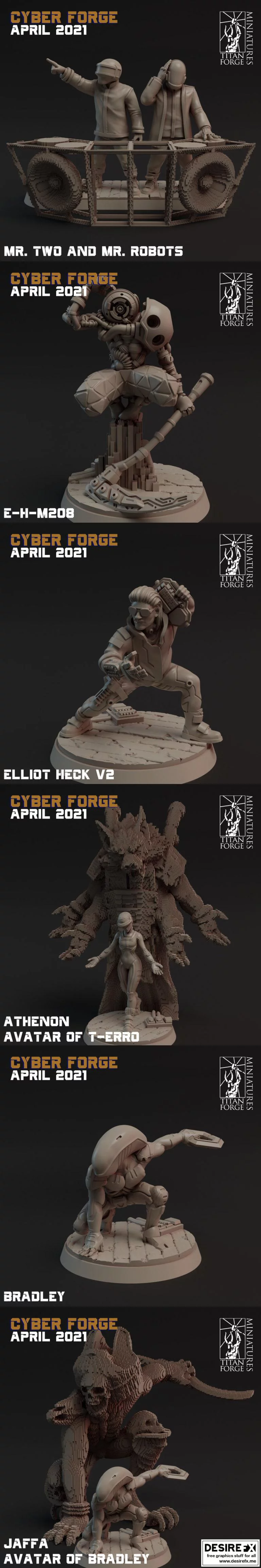 Cyberforge – 10：机械战甲3D打印模型|Cyberforge – 10