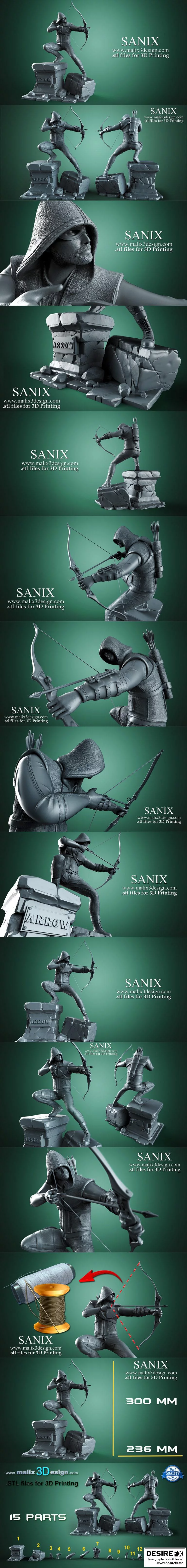 Arrow工作室-动漫《进击的巨人》-角色艾伦·耶格尔 3D打印模型|Arrow