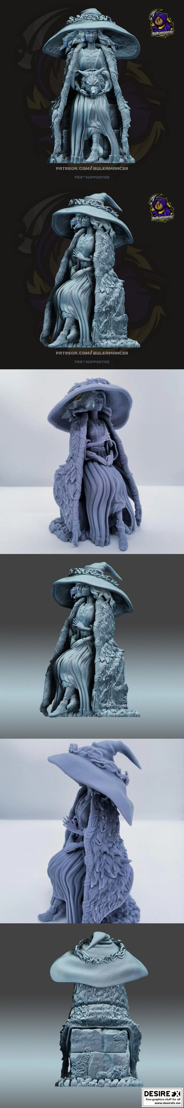 艾尔登法环 - 瑞妮女巫 3D打印模型|Elden Ring – Ranni The Witch