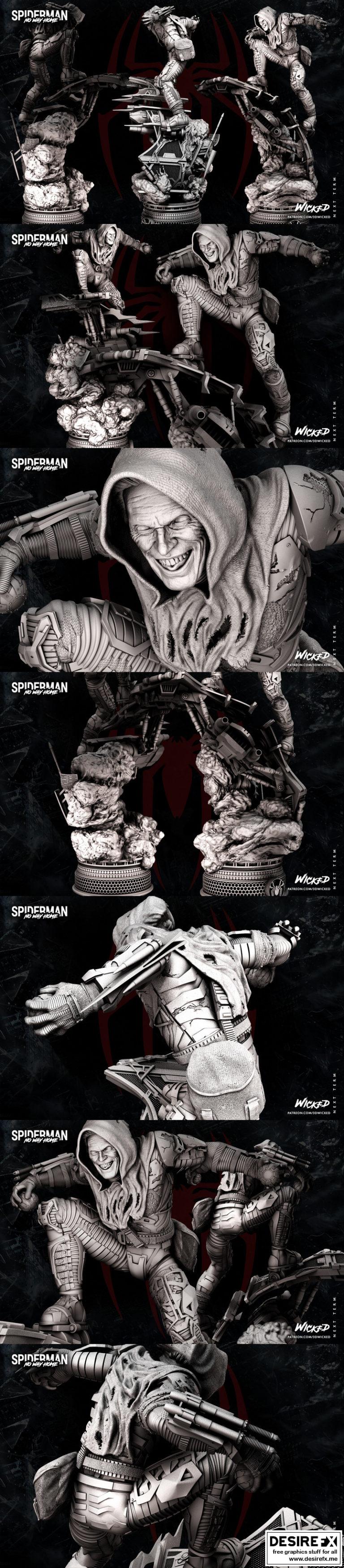 绿巨人 3D打印模型|Wicked – Green Goblin statue