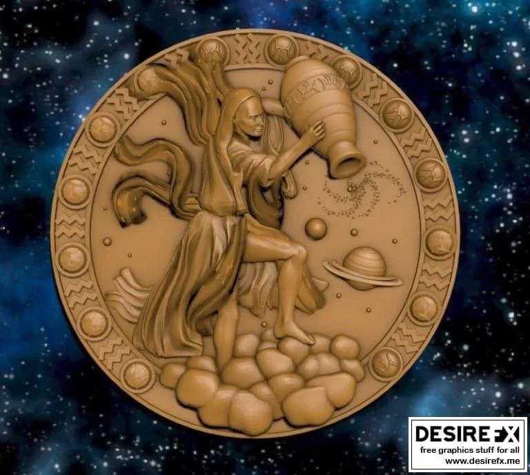 水瓶座·奥利凡德3D打印模型|Zodiac – Aquarius