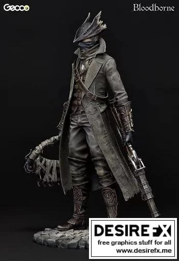 血源诅咒·猎人之影 3D打印模型|Yharnam Hunter – Bloodborne