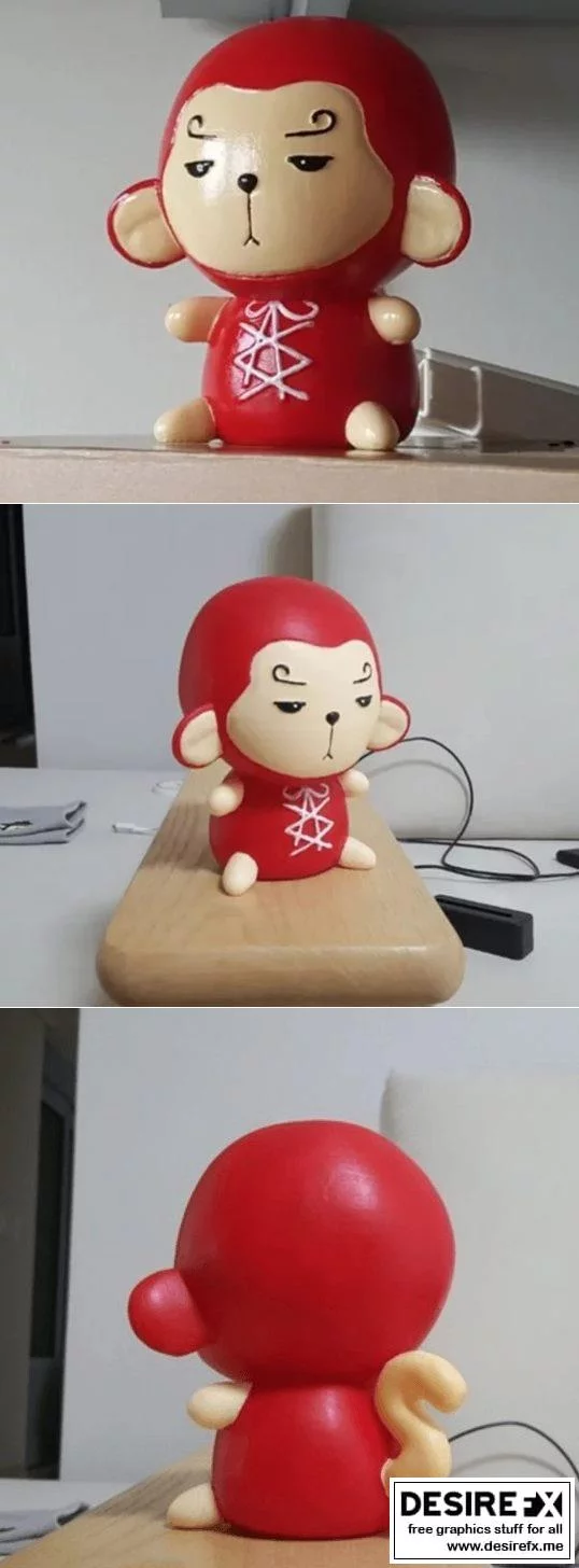 三渲二风格动漫角色3D打印模型：Son Yuk Gong|Son Yuk Gong