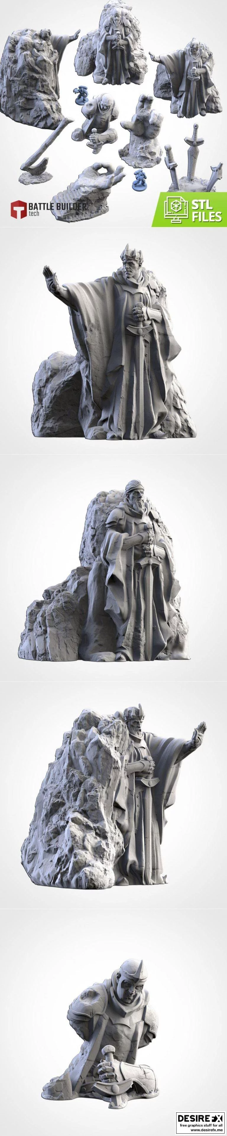 中土世界-指环王-阿拉贡 3D打印模型|Middle Earth