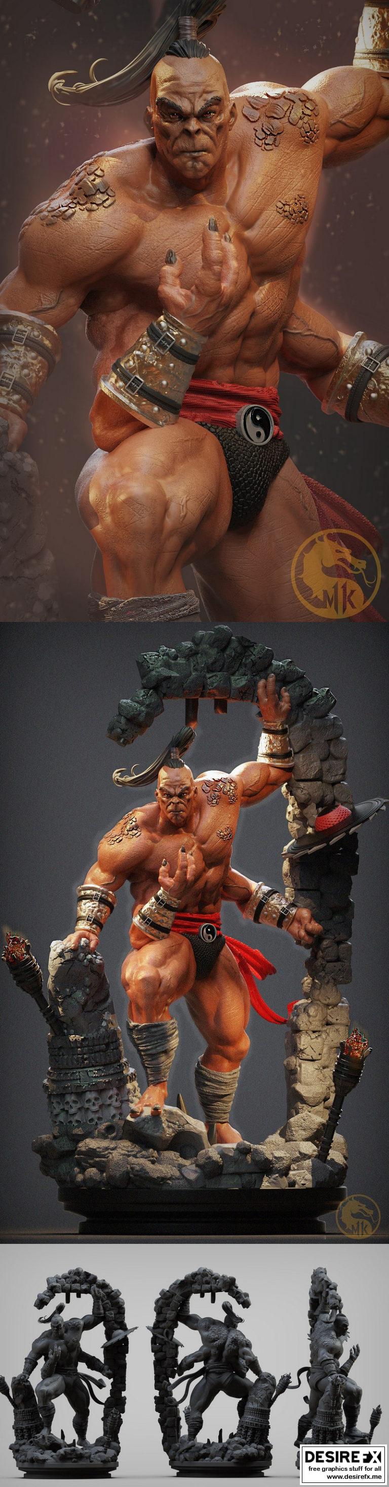 mortal kombat 陀罗 3d打印模型|Goro from Mortal Kombat