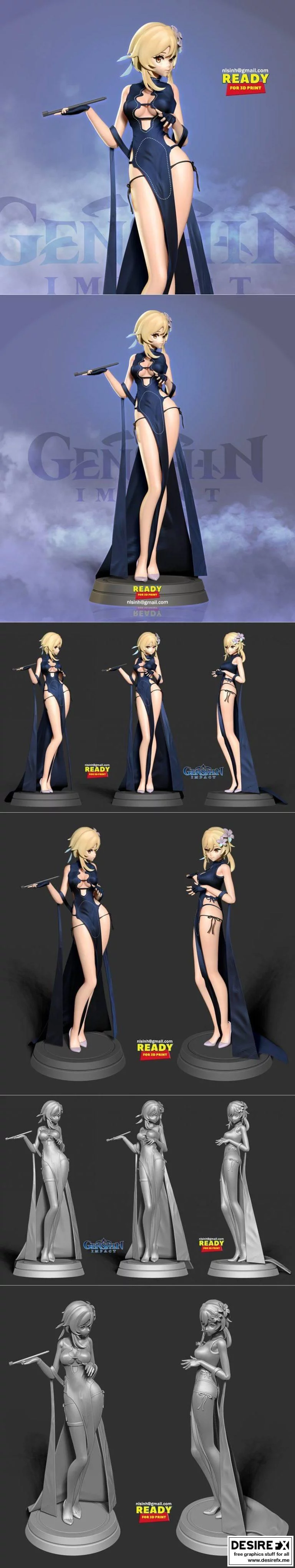 星辰华裳 3D打印模型|Shenying Cheongsam