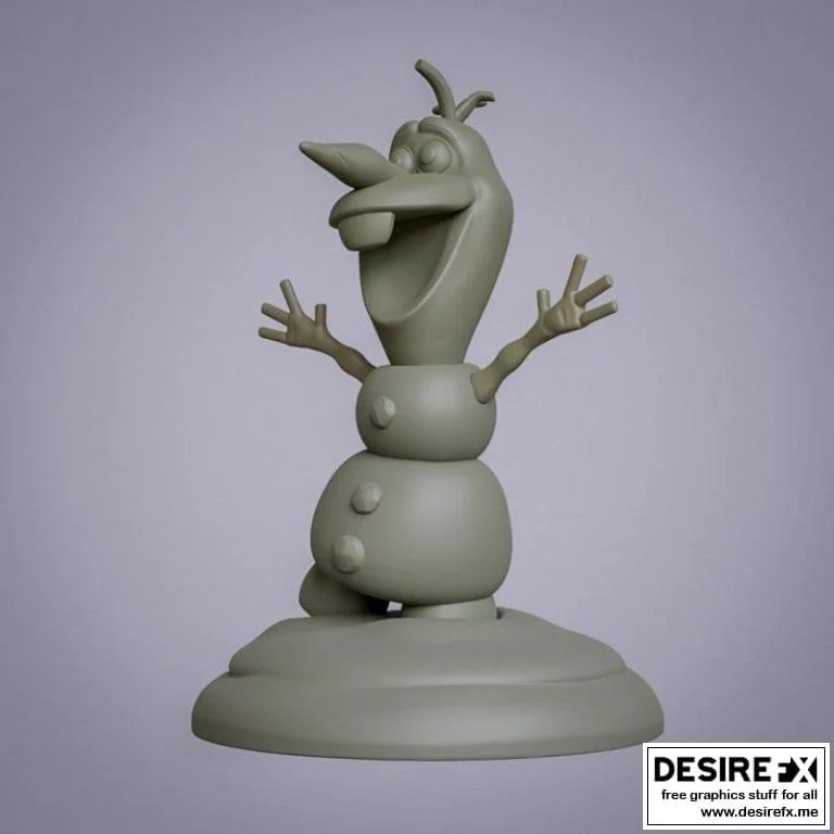 Olaf中的冰雪奇缘3D打印模型|Olaf