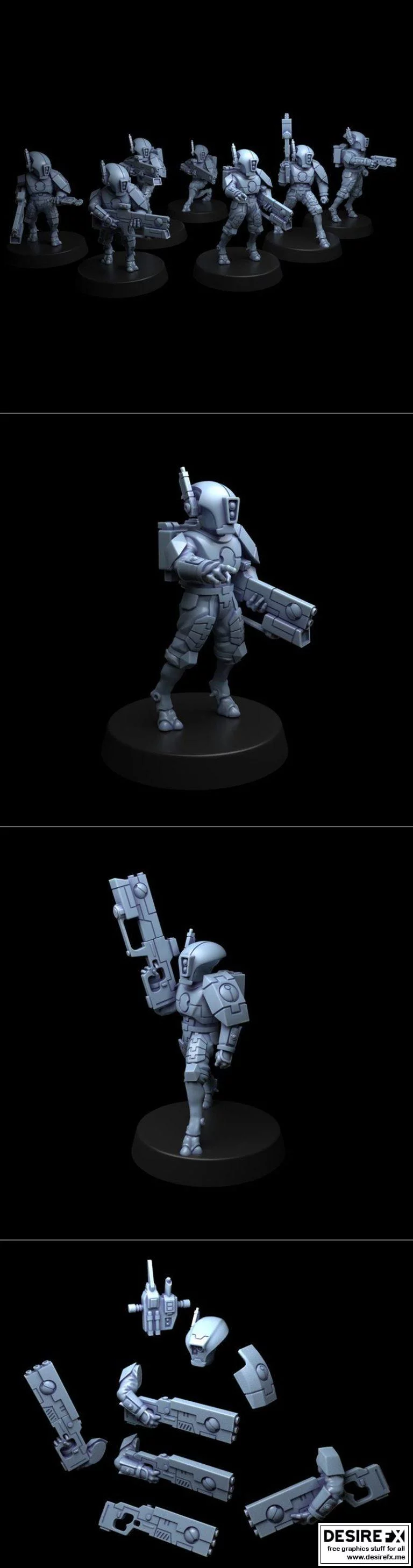 正義之師3D打印模型集|Greater Good Strike Team