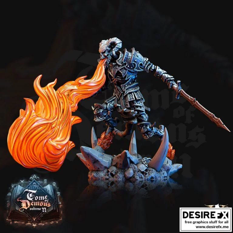 Demonskull 3：动漫游戏角色3D打印模型集|Demonskull 3
