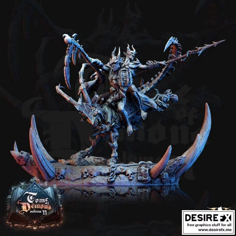 血horn骑士4 3D打印模型|Bloodhorn Rider 4