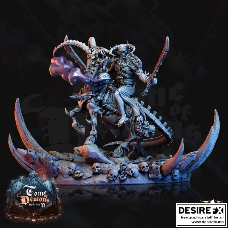 血horn骑士2 3D打印模型|Bloodhorn Rider 2