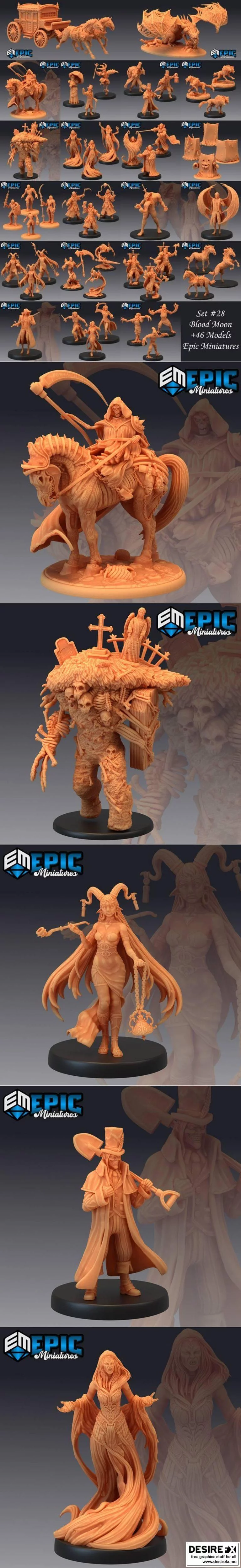 史诗迷你系列 - 血月 - 3D打印模型|Epic Minis – Blood Moon