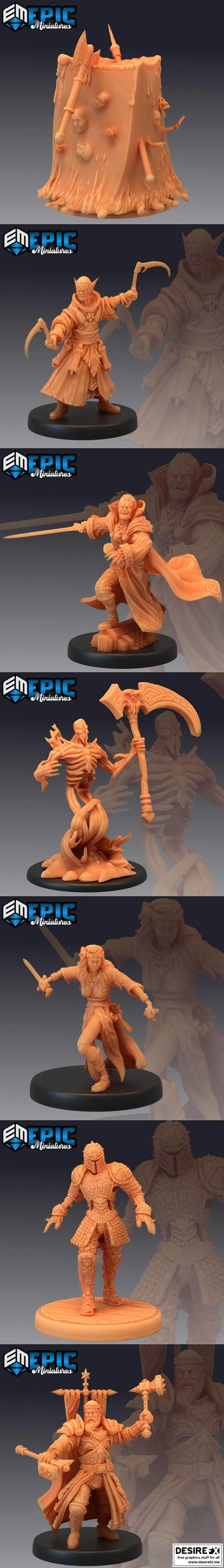 史诗迷你系列 - 血月 - 3D打印模型|Epic Minis – Blood Moon