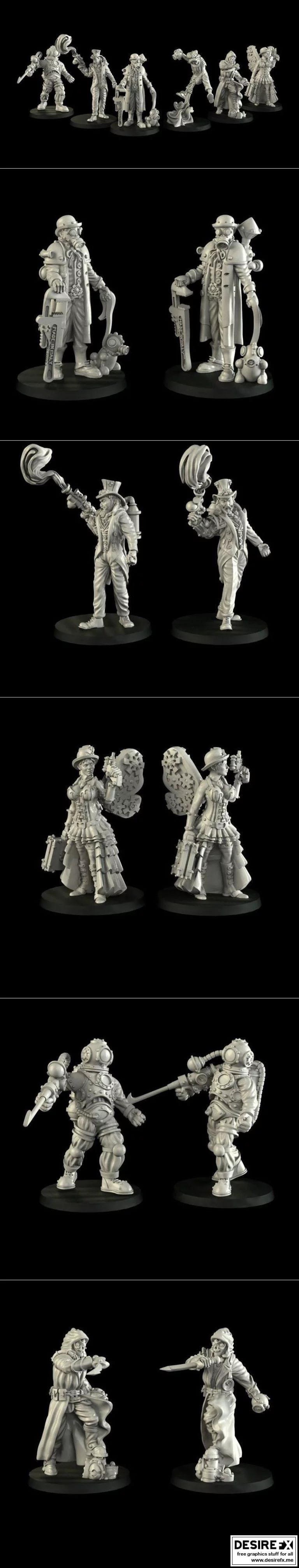 Steam Citizens中的3D打印模型：动漫游戏电影角色还原集|Steam Citizens