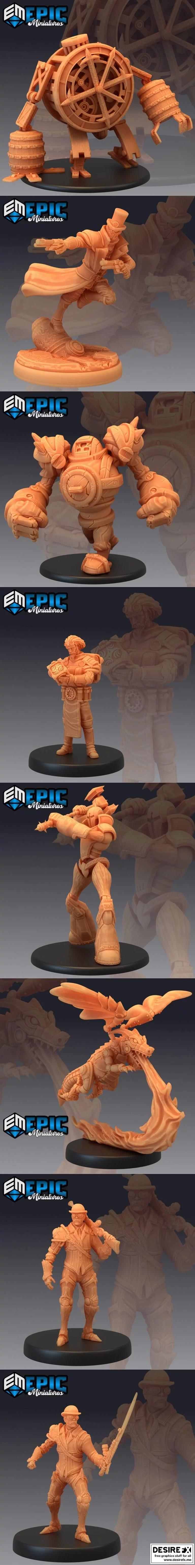 Gear Town 3D打印模型集|Epic Minis – Gear Town