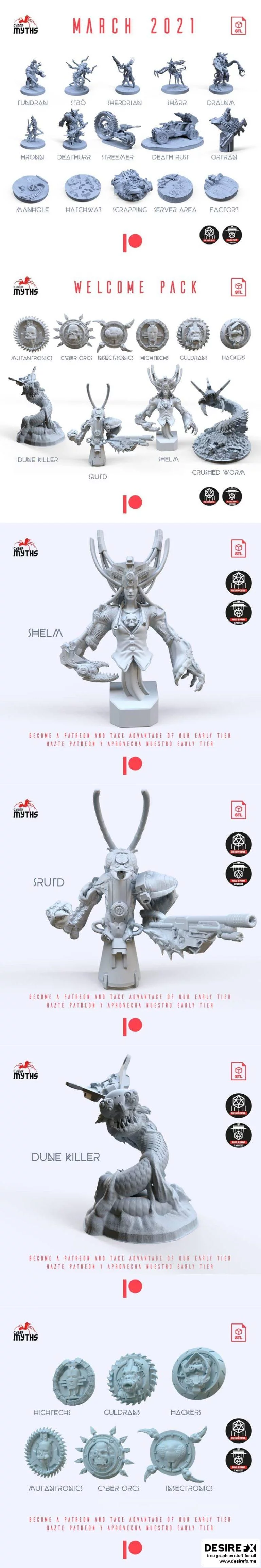 赛博迷思——2021年3月更新包发布|Cyber Myths – Welcome Pack and March 2021 Release