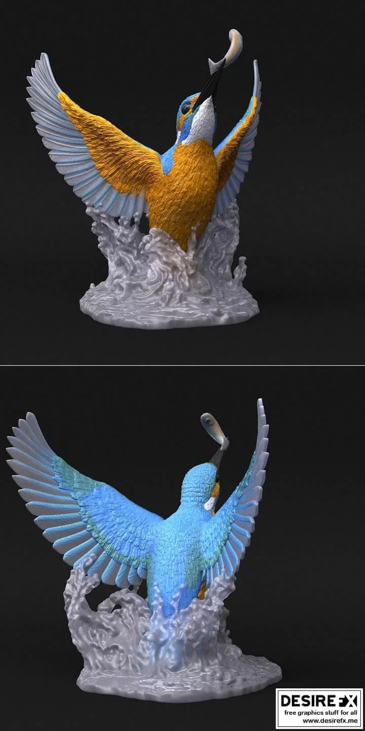 Kingfisher（MMU）三款3D打印模型|Kingfisher (MMU) Three Versions