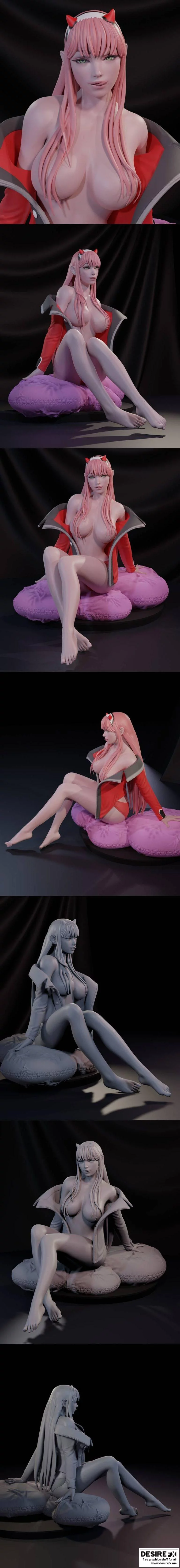 法兰克克斯：3D打印角色模型集|Darling in the franxx