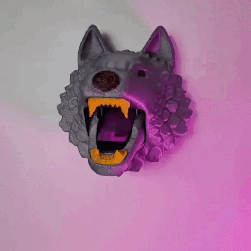 狼族挂饰 3D打印模型|Wolf Coat Rack
