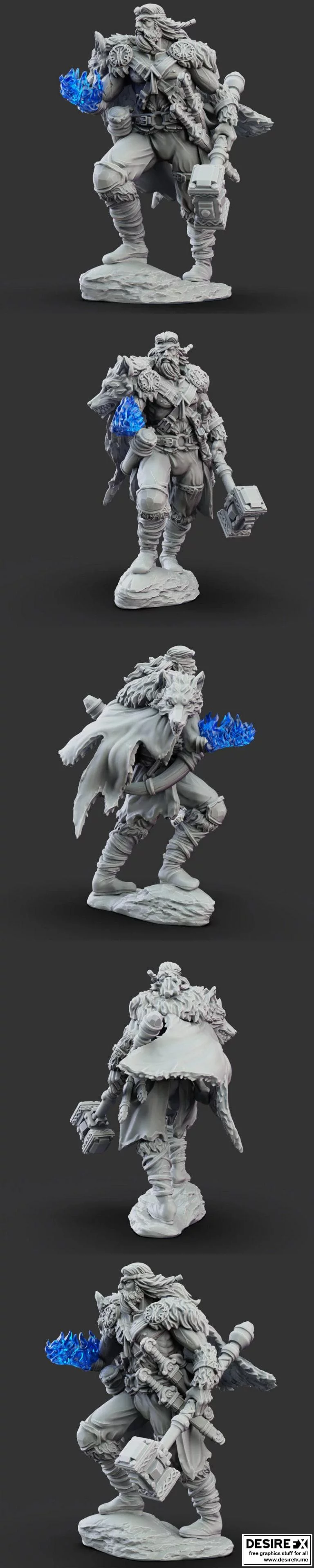 特格夫——《信条》中的公平之手3D打印模型|Trygve – The Fair Handed