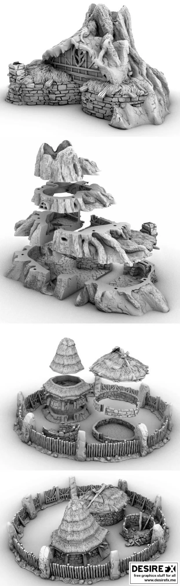 GameScape3D – 《赛博朋克2077》3D打印模型集|GameScape3D – Patreon April 2021