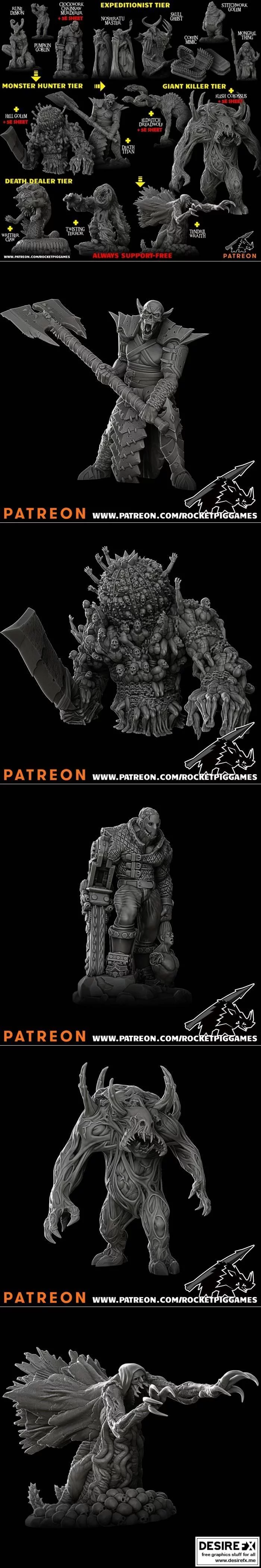 Rocket Pig Games 2020 3D打印模型集|Rocket Pig Games October 2020