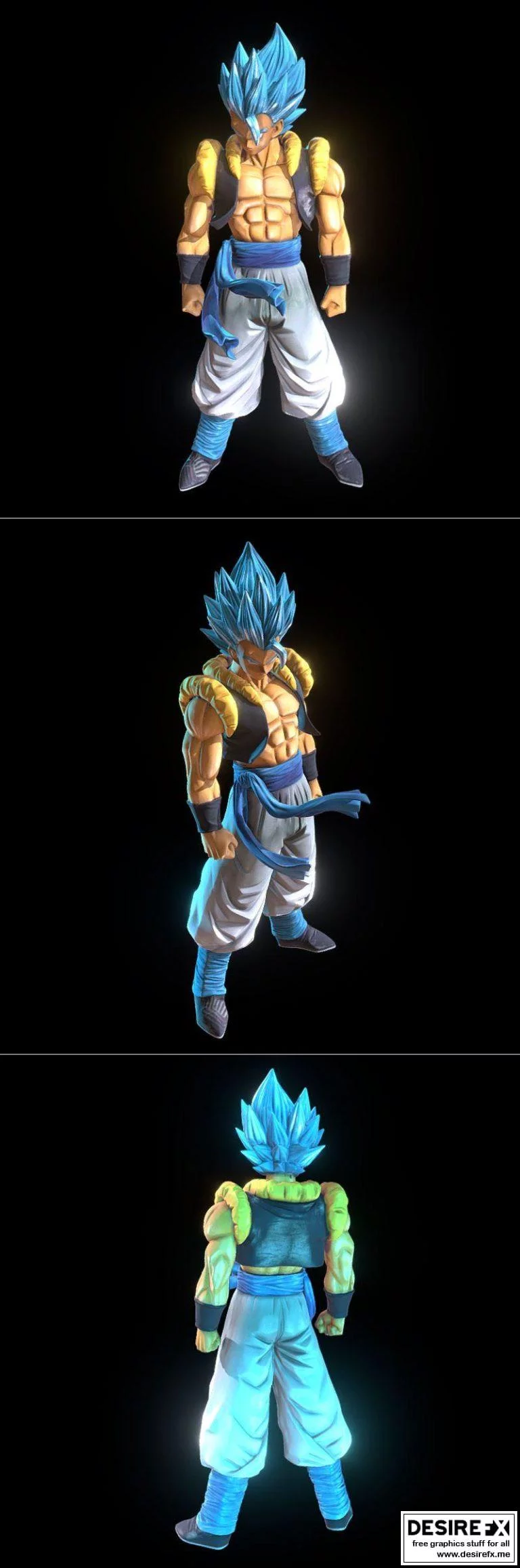 Gogeta蓝色版 3D打印模型|Gogeta Blue GDT