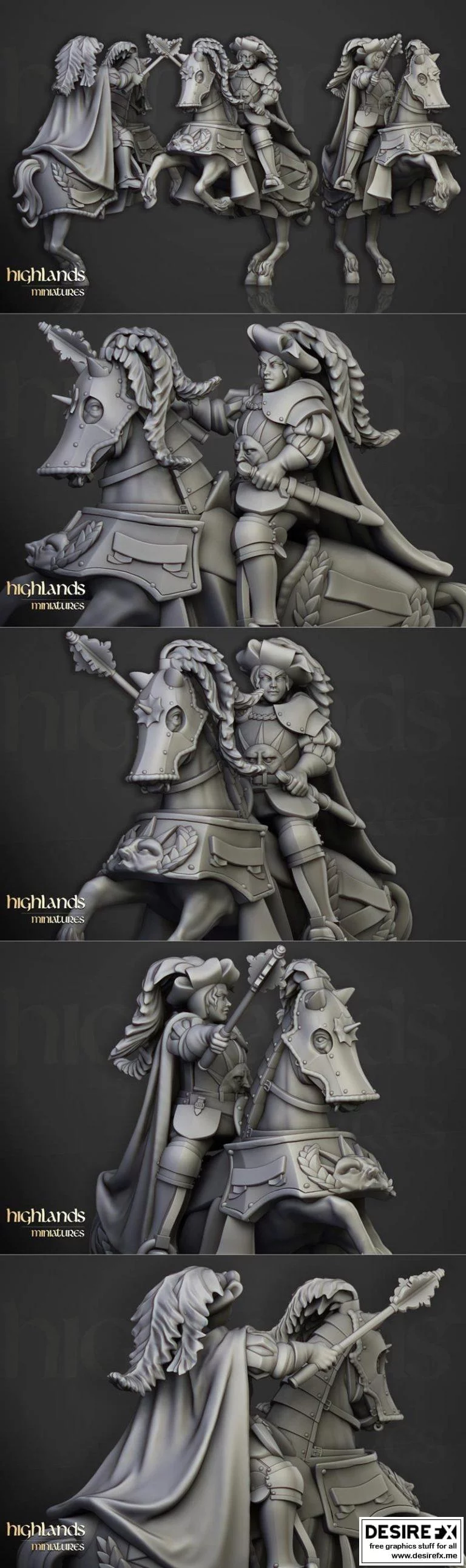 卢恩堡的女伯爵 3D打印模型|Baroness of Lunneburg