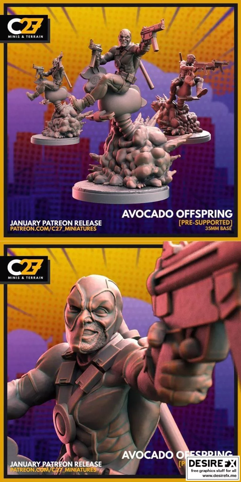 avocado offspring 3D打印模型|Avocado Offspring