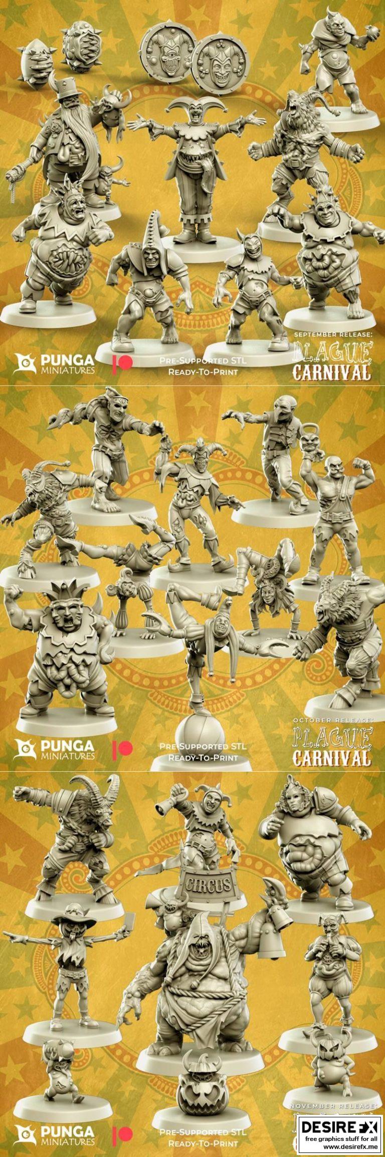 Punga迷你模型 - 比利时瘟疫狂欢篇（第一至第三部分）|Punga Miniatures – Plague Carnival part 1-3