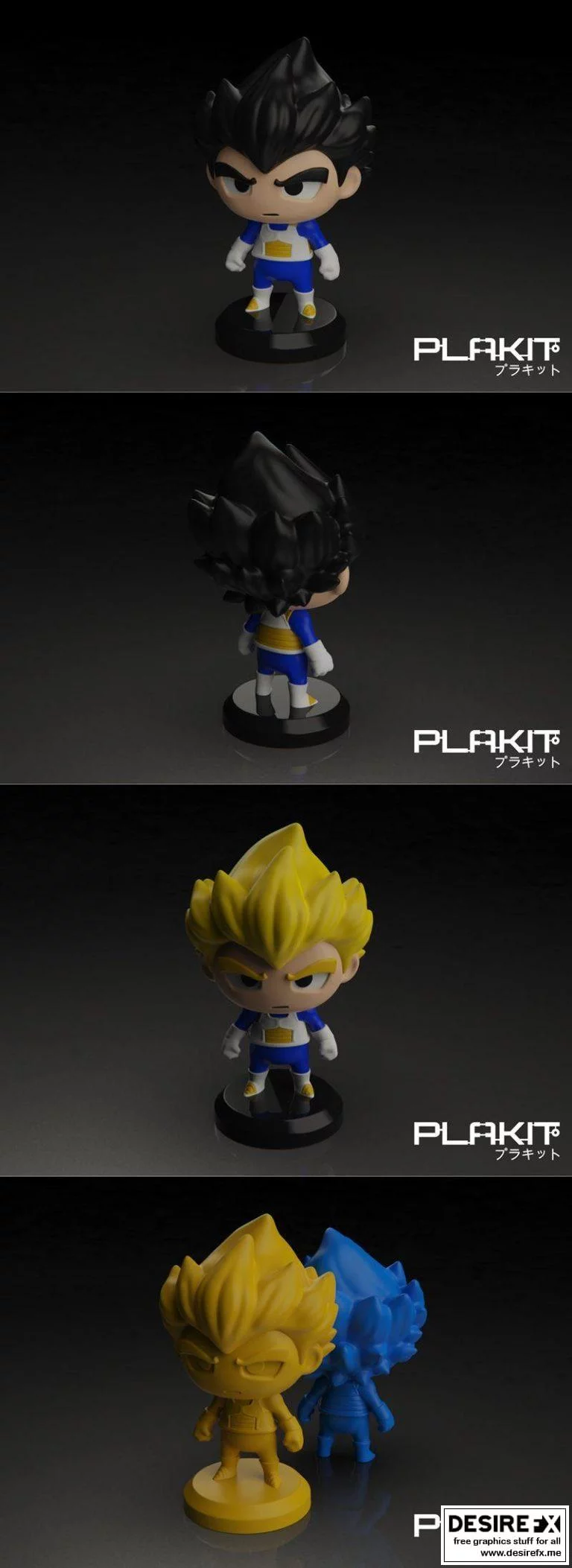 PlaKit DBZ  Vegeta 3D打印模型|PlaKit DBZ VEGETA