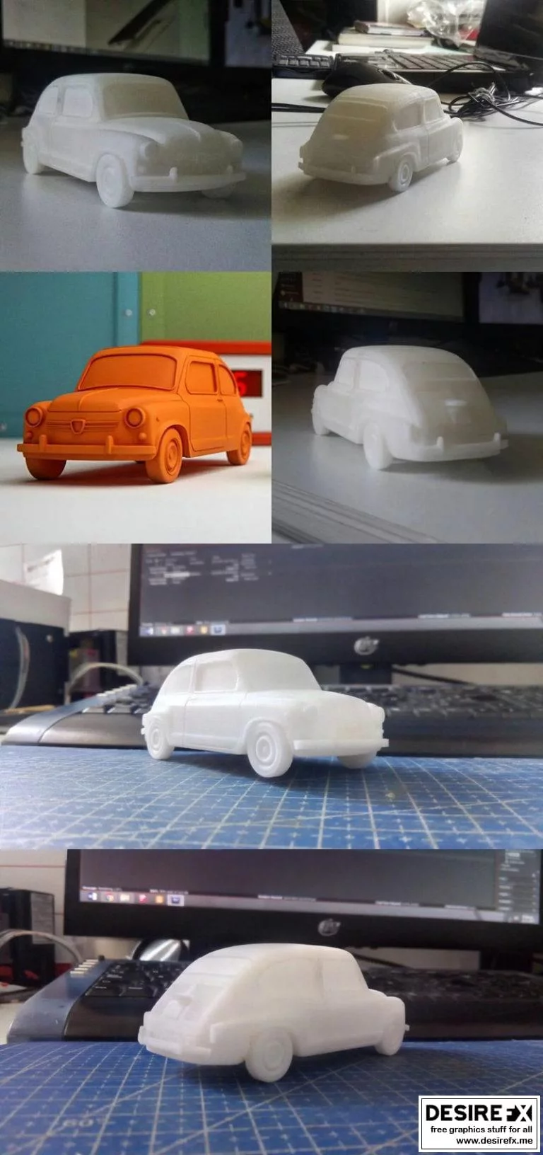 FIAT 600 3D打印模型|FIAT 600 E Corregido