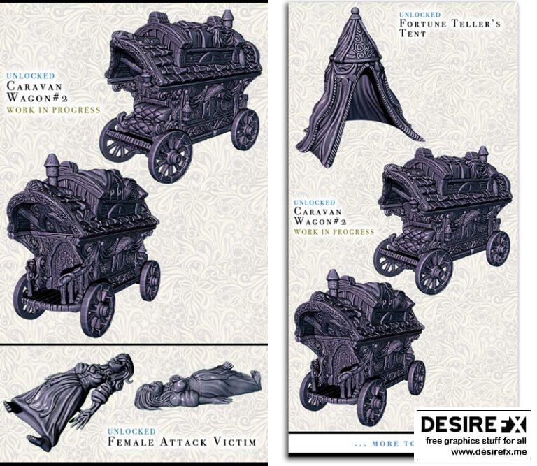 EC3D设计｜红影舞团秘密｜3D打印模型|EC3D Designs – Secret of The Crimson Troupe