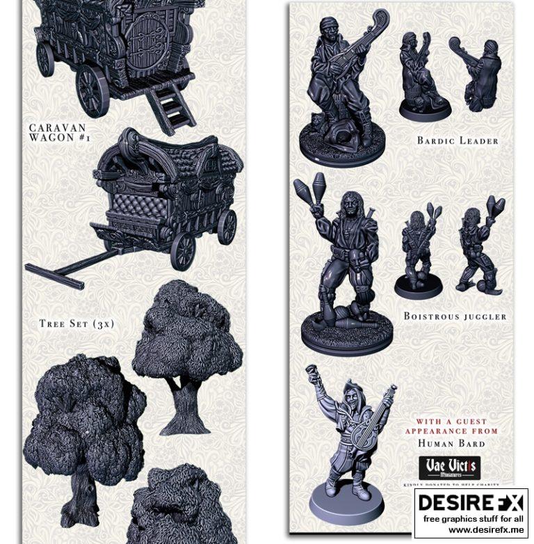 EC3D设计｜红影舞团秘密｜3D打印模型|EC3D Designs – Secret of The Crimson Troupe