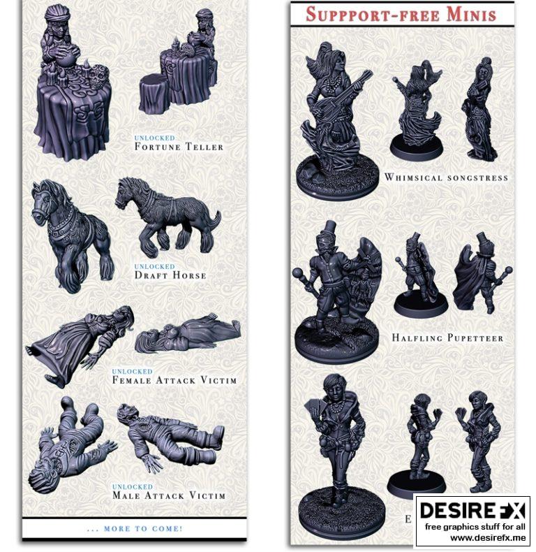 EC3D设计｜红影舞团秘密｜3D打印模型|EC3D Designs – Secret of The Crimson Troupe