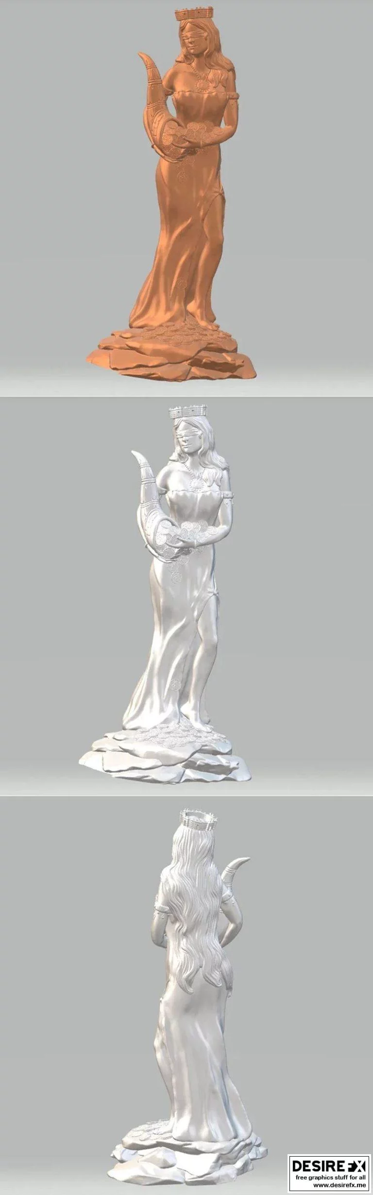 命运之女神 3D打印模型|Diosa de la Fortuna