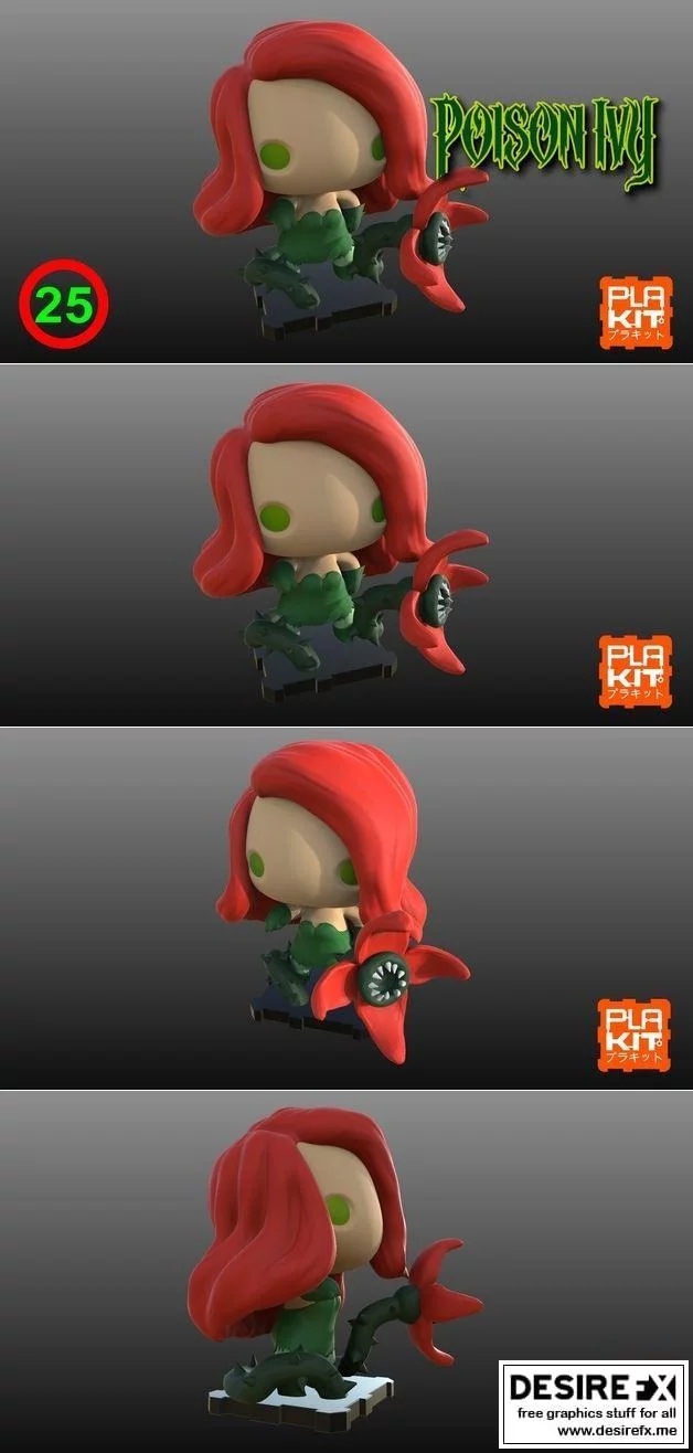 PlaKit DC 毒藤女侠 3D打印模型|PlaKit DC Poison Ivy