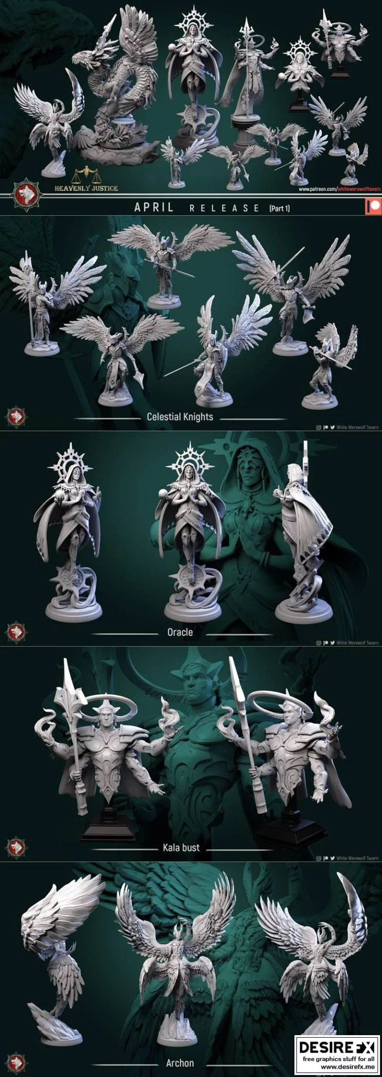 白狼 tavern 3D打印模型|White Werewolf Tavern – Heavenly Justice Part 1 April 2022