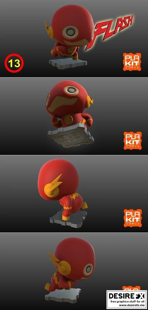 PlaKit DC 闪电侠 3D打印模型|PlaKit DC The Flash