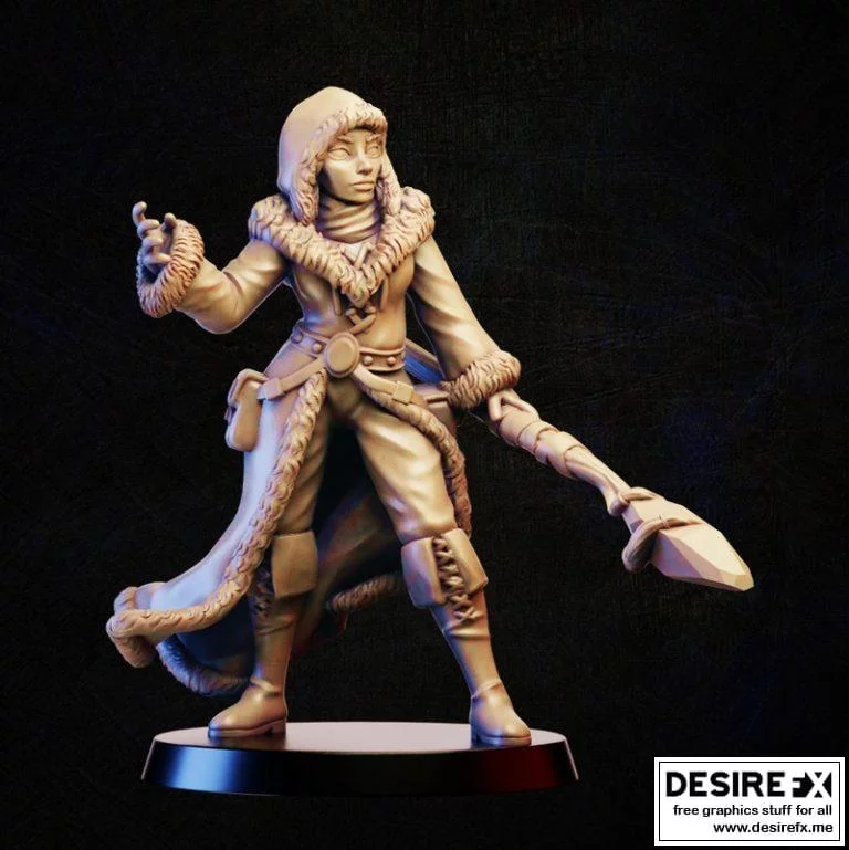 冰雪法师3D打印模型|Frost mage