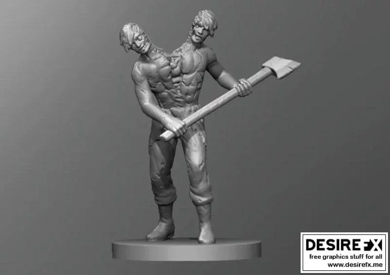 僵尸双胞胎3D打印模型|Zombie Twins