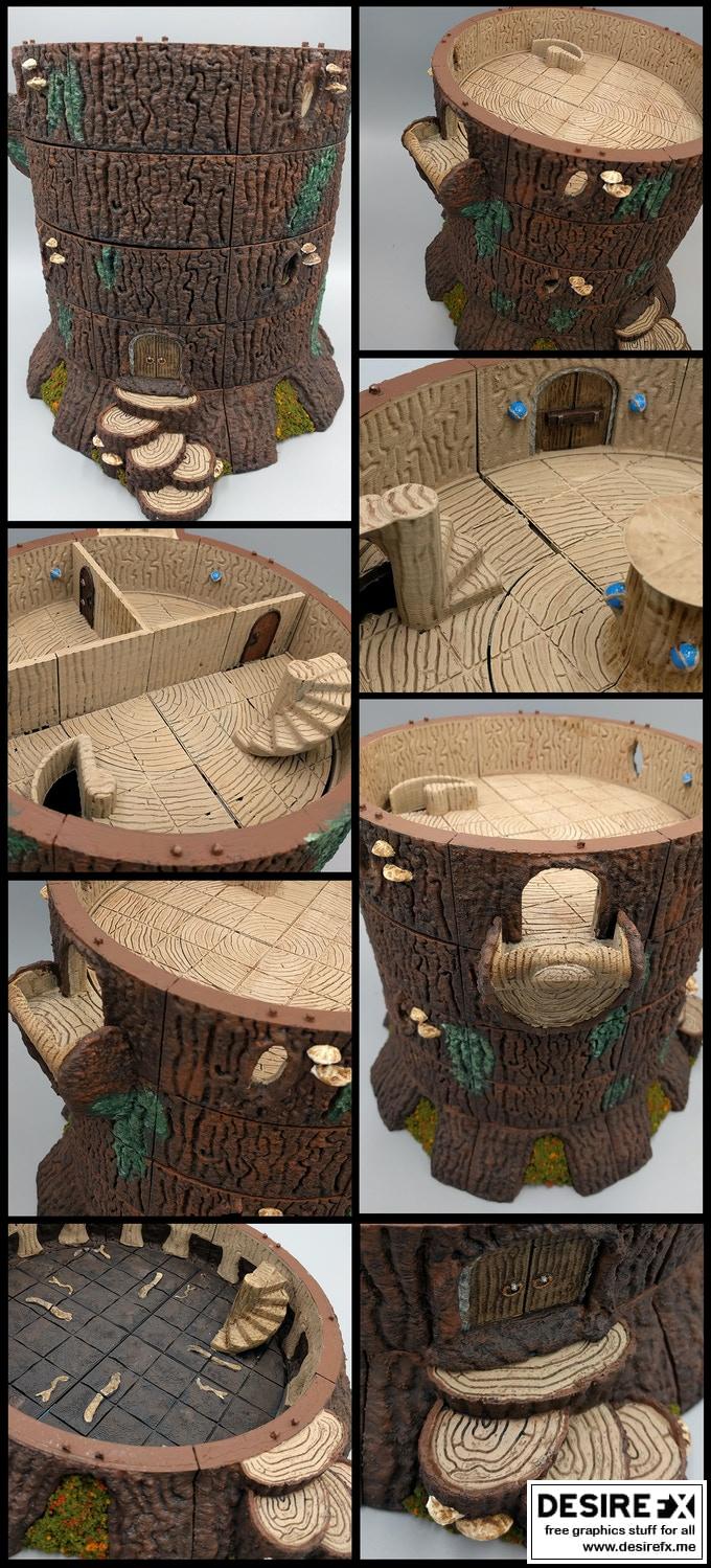 EC3D设计的《橡木之森》3D打印模型|EC3D Designs Forest of Oakenspire