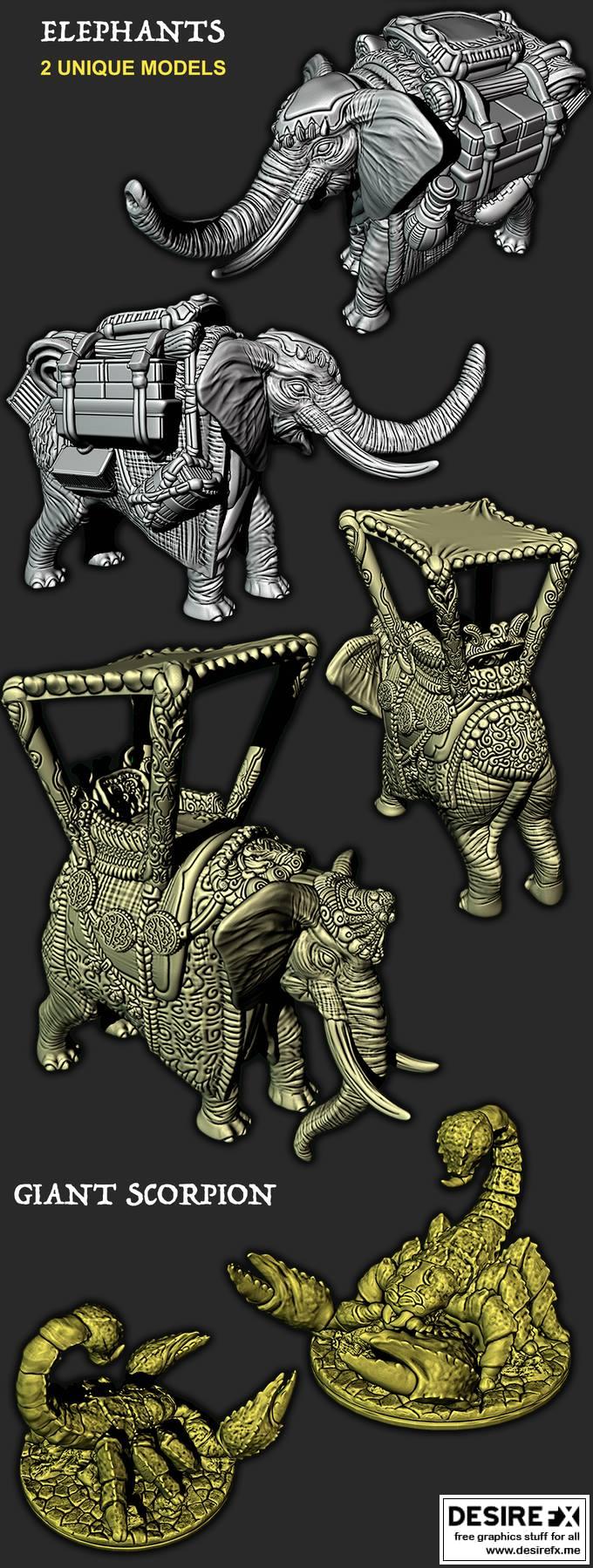 EC3D设计——灼沙帝国 3D打印模型|EC3D Designs – Empire of Scorching Sands