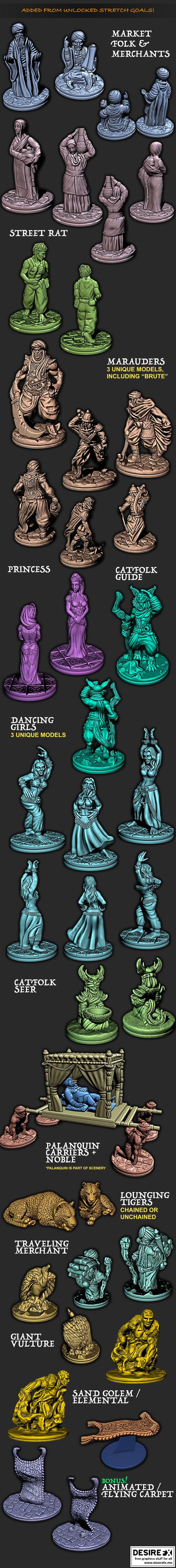 EC3D设计——灼沙帝国 3D打印模型|EC3D Designs – Empire of Scorching Sands