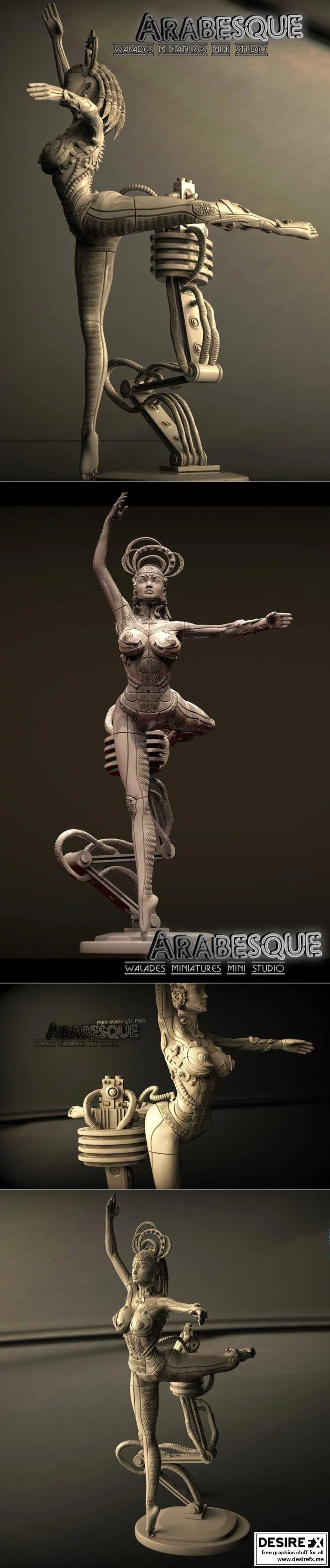 阿拉伯风之美：3D打印动漫角色模型集|Arabesque