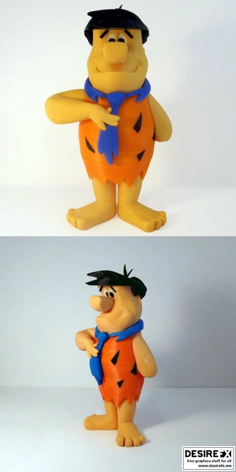 史前动画《弗莱迪·斯通纳》3D打印模型|Fred Flintstone