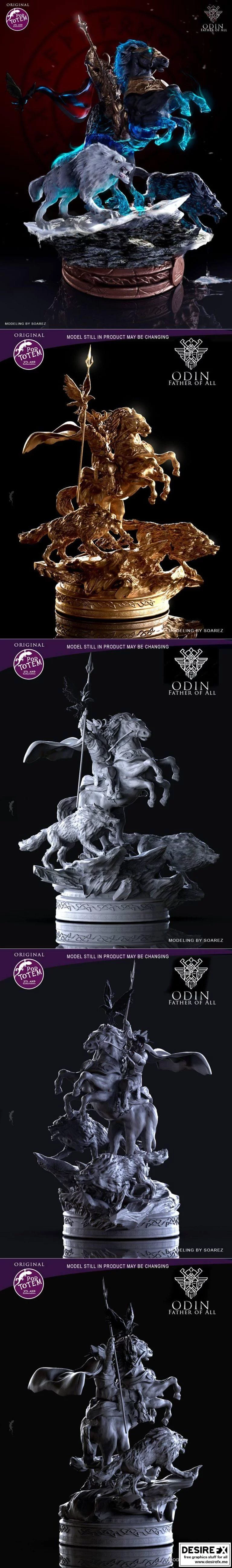 奥丁 3D打印模型|Odin Father of All